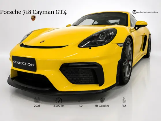 PORSCHE 718 4.0 H6 GASOLINA CAYMAN GT4 PDK PORSCHE 718 4.0 H6 GASOLINA CAYMAN GT4 PDK