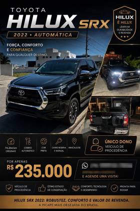 TOYOTA HILUX 2.8 D-4D TURBO DIESEL CD SRX 4X4 AUTOMÁTICO
