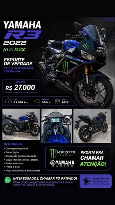 YAMAHA YZF R3 MONSTER ABS 