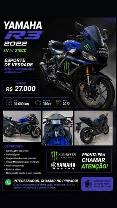 YAMAHA-YZF R3 MONSTER ABS-2021