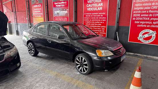 HONDA-CIVIC-1.7 LX 16V GASOLINA 4P AUTOMÁTICO HONDA-CIVIC-2002
