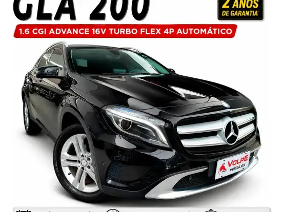 MERCEDES-BENZ-GLA 200-1.6 CGI ADVANCE 16V TURBO FLEX 4P AUTOMÁTICO MERCEDES-BENZ-GLA 200-2016