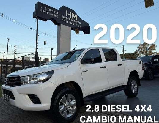 TOYOTA-HILUX-2.8 POWER PACK 4X4 CD 16V DIESEL 4P MANUAL TOYOTA-HILUX-2020
