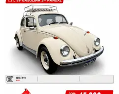 VOLKSWAGEN FUSCA 1.3 L 8V GASOLINA 2P MANUAL VOLKSWAGEN FUSCA 1.3 L 8V GASOLINA 2P MANUAL