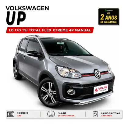 VOLKSWAGEN UP 1.0 170 TSI TOTAL FLEX XTREME 4P MANUAL VOLKSWAGEN UP 1.0 170 TSI TOTAL FLEX XTREME 4P MANUAL
