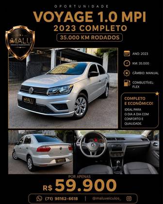 VOLKSWAGEN VOYAGE 1.0 12V MPI TOTALFLEX 4P MANUAL