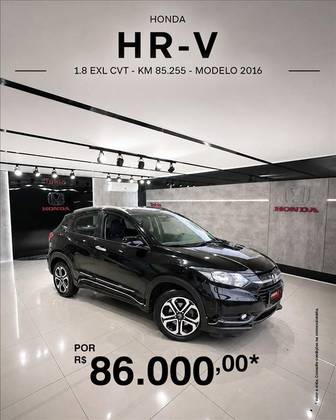 HONDA HR-V 1.8 16V FLEX EXL 4P AUTOMÁTICO