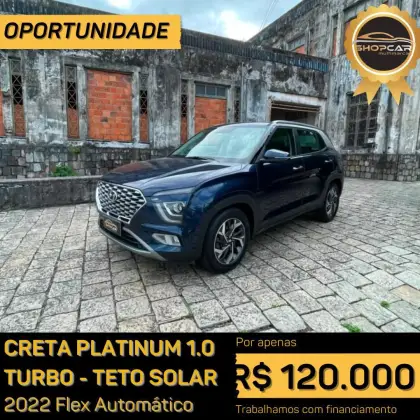 HYUNDAI CRETA 1.0 TGDI FLEX PLATINUM AUTOMÁTICO