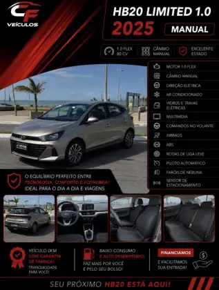 HYUNDAI HB20 1.0 12V FLEX LIMITED PLUS MANUAL