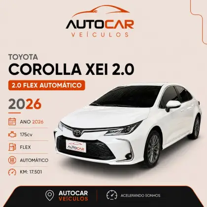 TOYOTA COROLLA 2.0 VVT-IE FLEX XEI DIRECT SHIFT TOYOTA COROLLA 2.0 VVT-IE FLEX XEI DIRECT SHIFT