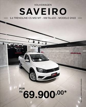 VOLKSWAGEN SAVEIRO 1.6 MSI TRENDLINE CS 8V FLEX 2P MANUAL