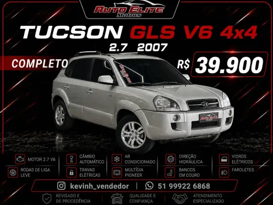 HYUNDAI TUCSON 2.7 MPFI GLS 24V 180CV 4WD GASOLINA 4P AUTOMÁTICO