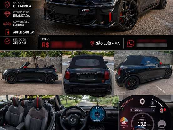 MINI-COOPER-2.0 16V TWINPOWER GASOLINA JOHN COOPER WORKS CABRIO STEPTRONIC MINI-COOPER-2025
