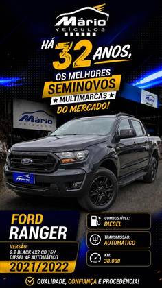 FORD RANGER 2.2 BLACK 4X2 CD 16V DIESEL 4P AUTOMÁTICO