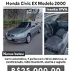 HONDA CIVIC 1.6 EX 16V GASOLINA 4P AUTOMÁTICO HONDA CIVIC 1.6 EX 16V GASOLINA 4P AUTOMÁTICO
