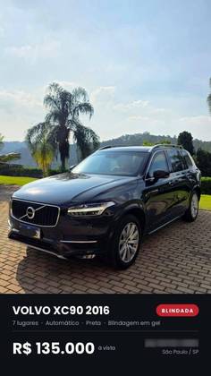 VOLVO XC90 2.0 T6 GASOLINA MOMENTUM AWD GEARTRONIC