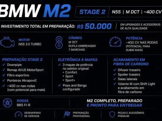 BMW-M2-3.0 24V I6 GASOLINA COUPÉ M DCT BMW-M2-2016