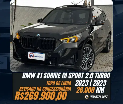 BMW X1 2.0 16V TURBO GASOLINA SDRIVE20I M SPORT STEPTRONIC