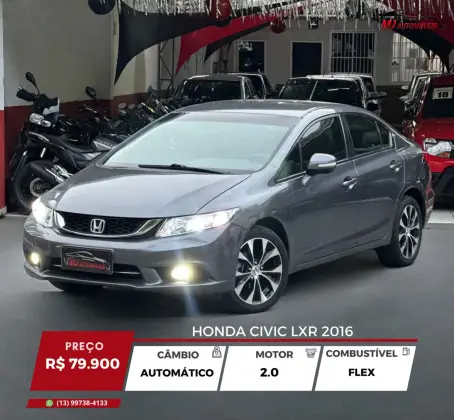 HONDA CIVIC 2.0 LXR 16V FLEX 4P AUTOMÁTICO