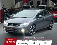 HONDA CIVIC 2.0 LXR 16V FLEX 4P AUTOMÁTICO HONDA CIVIC 2.0 LXR 16V FLEX 4P AUTOMÁTICO