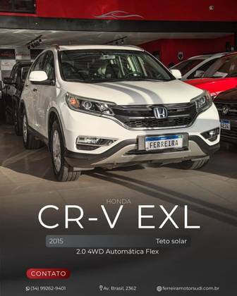 HONDA CRV 2.0 EXL 4X4 16V FLEX 4P AUTOMÁTICO