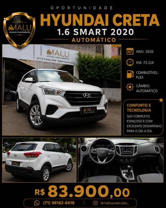 HYUNDAI CRETA 1.6 16V FLEX SMART AUTOMÁTICO