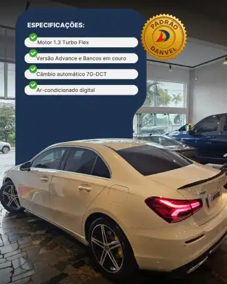 MERCEDES-BENZ-A 200-1.3 CGI GASOLINA ADVANCE SEDAN 7G-DCT MERCEDES-BENZ-A 200-2021