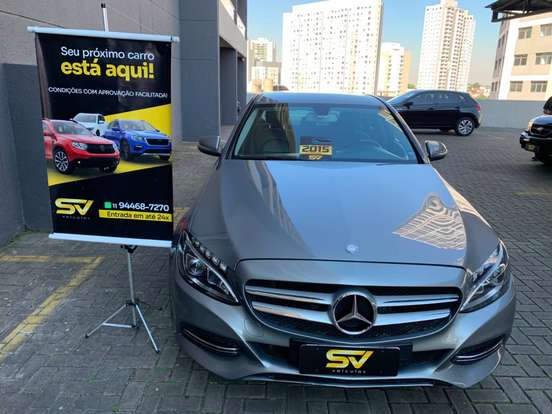MERCEDES-BENZ-C 180-1.6 CGI AVANTGARDE 16V TURBO GASOLINA 4P AUTOMÁTICO MERCEDES-BENZ-C 180-2015