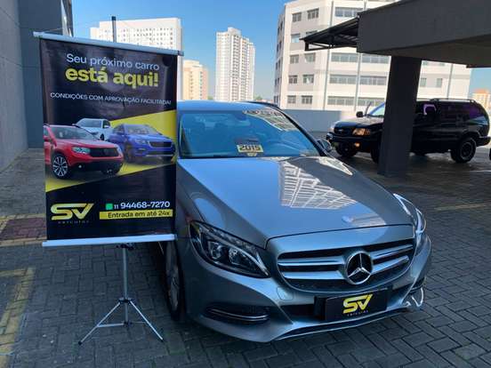 MERCEDES-BENZ-C 180-1.6 CGI AVANTGARDE 16V TURBO GASOLINA 4P AUTOMÁTICO MERCEDES-BENZ-C 180-2015