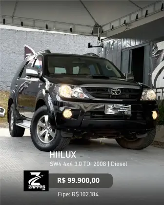 TOYOTA HILUX SW4 3.0 SRV 4X4 16V TURBO INTERCOOLER DIESEL 4P AUTOMÁTICO