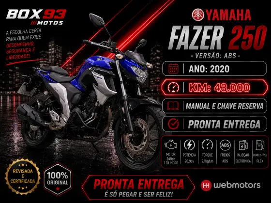 YAMAHA YS 250 FAZER ABS 