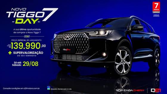 CAOA CHERY TIGGO 7 1.5 TCI TURBO FLEX SPORT CVT