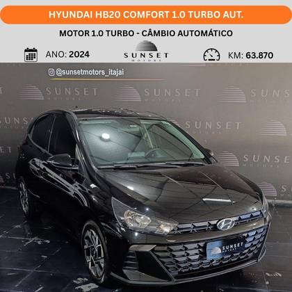 HYUNDAI HB20 1.0 TGDI FLEX COMFORT AUTOMÁTICO