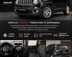 JEEP RENEGADE 1.8 16V FLEX SPORT 4P AUTOMÁTICO JEEP RENEGADE 1.8 16V FLEX SPORT 4P AUTOMÁTICO