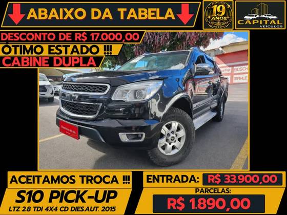 CHEVROLET S10 2.8 LTZ 4X4 CD 16V TURBO DIESEL 4P AUTOMÁTICO
