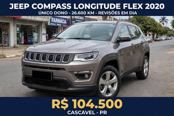 JEEP COMPASS 2.0 16V FLEX LONGITUDE AUTOMÁTICO
