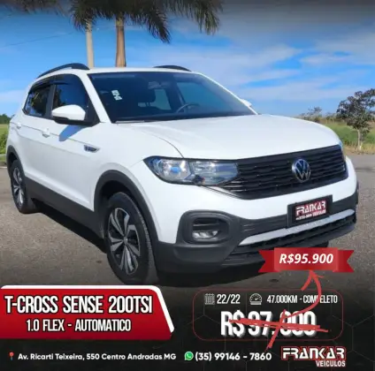 VOLKSWAGEN T-CROSS 1.0 200 TSI TOTAL FLEX SENSE AUTOMÁTICO