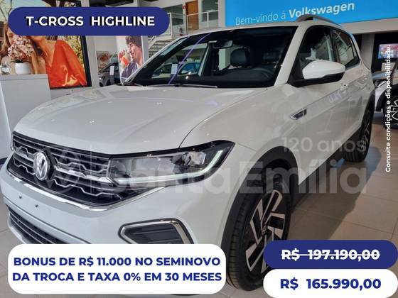 VOLKSWAGEN T-CROSS 1.4 250 TSI TOTAL FLEX HIGHLINE AUTOMÁTICO