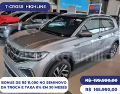 VOLKSWAGEN T-CROSS 1.4 250 TSI TOTAL FLEX HIGHLINE AUTOMÁTICO VOLKSWAGEN T-CROSS 1.4 250 TSI TOTAL FLEX HIGHLINE AUTOMÁTICO