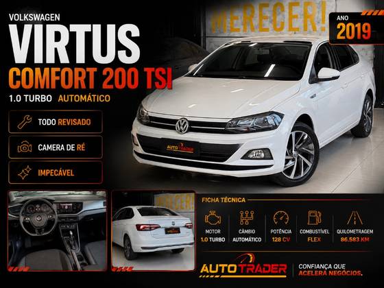 VOLKSWAGEN VIRTUS 1.0 200 TSI COMFORTLINE AUTOMÁTICO