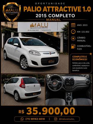 FIAT PALIO 1.0 MPI ATTRACTIVE 8V FLEX 4P MANUAL