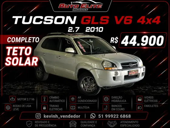 HYUNDAI TUCSON 2.7 MPFI GLS 24V 180CV 4WD GASOLINA 4P AUTOMÁTICO