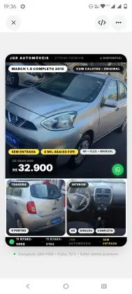 NISSAN MARCH 1.0 S 16V FLEX 4P MANUAL