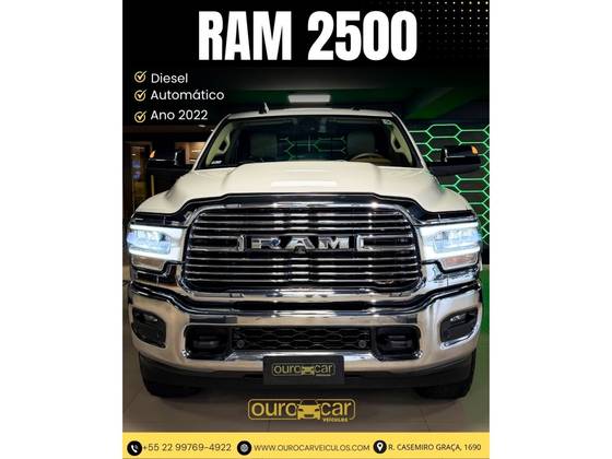 RAM 2500 6.7 I6 TURBO DIESEL LARAMIE QUARTO DE MILHA CD 4X4 AUTOMÁTICO