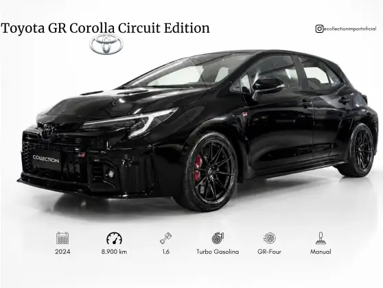 TOYOTA GR COROLLA 1.6 TURBO GASOLINA CIRCUIT GR-FOUR MANUAL TOYOTA GR COROLLA 1.6 TURBO GASOLINA CIRCUIT GR-FOUR MANUAL