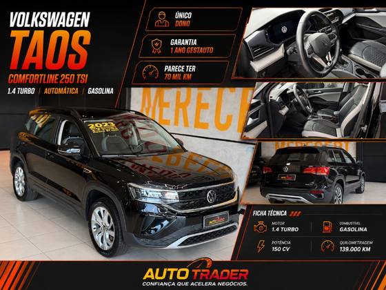 VOLKSWAGEN TAOS 1.4 250 TSI TOTAL FLEX COMFORTLINE AUTOMÁTICO
