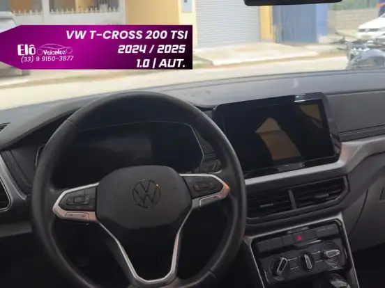 VOLKSWAGEN-T-CROSS-1.0 200 TSI TOTAL FLEX AUTOMÁTICO VOLKSWAGEN-T-CROSS-2024