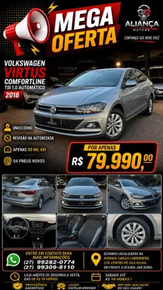 VOLKSWAGEN VIRTUS 1.0 200 TSI COMFORTLINE AUTOMÁTICO