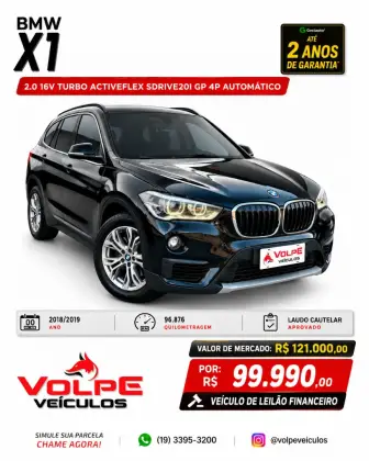 BMW X1 2.0 16V TURBO ACTIVEFLEX SDRIVE20I 4P AUTOMÁTICO