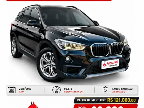 BMW-X1-2.0 16V TURBO ACTIVEFLEX SDRIVE20I 4P AUTOMÁTICO BMW-X1-2018